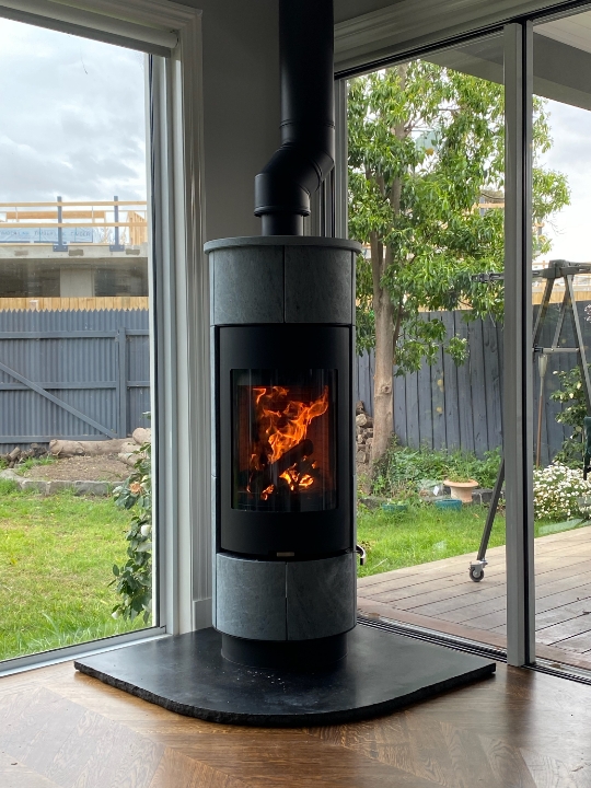 Recycled timber destressed look timber mantle